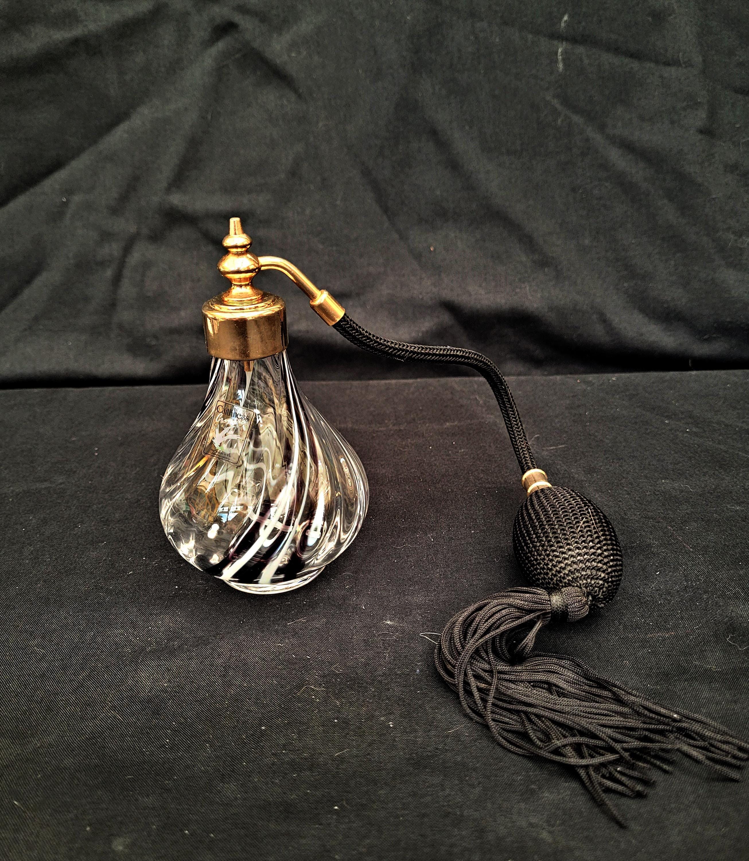 ヴィンテージ ケイスネス アートガラス 香水瓶 アトマイザー：手吹きの