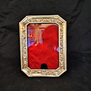 antique sterling silver picture frame Victorian photo frame  hallmarked London 1894 by Samuel Jacob ornate embossed 19 cm x 14.5 cm rare