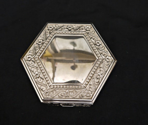 vintage silver plate jewellery box silver plate c… - image 2