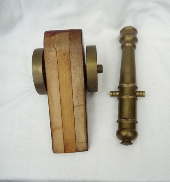Modèle Canon Ancien En Laiton - 36 Cm - Décoratif Militaire Fait Main - Neuf - Inde