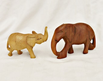 ヴィンテージの手彫りアフリカ木製象 - Etsy 日本