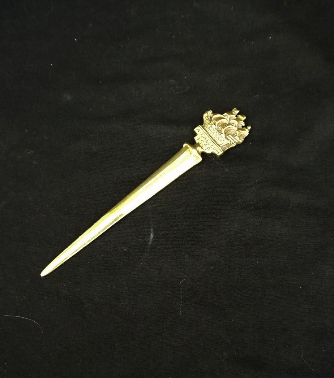 Brass Letter Opener Vintage Solid Brass Letter Knife French Style