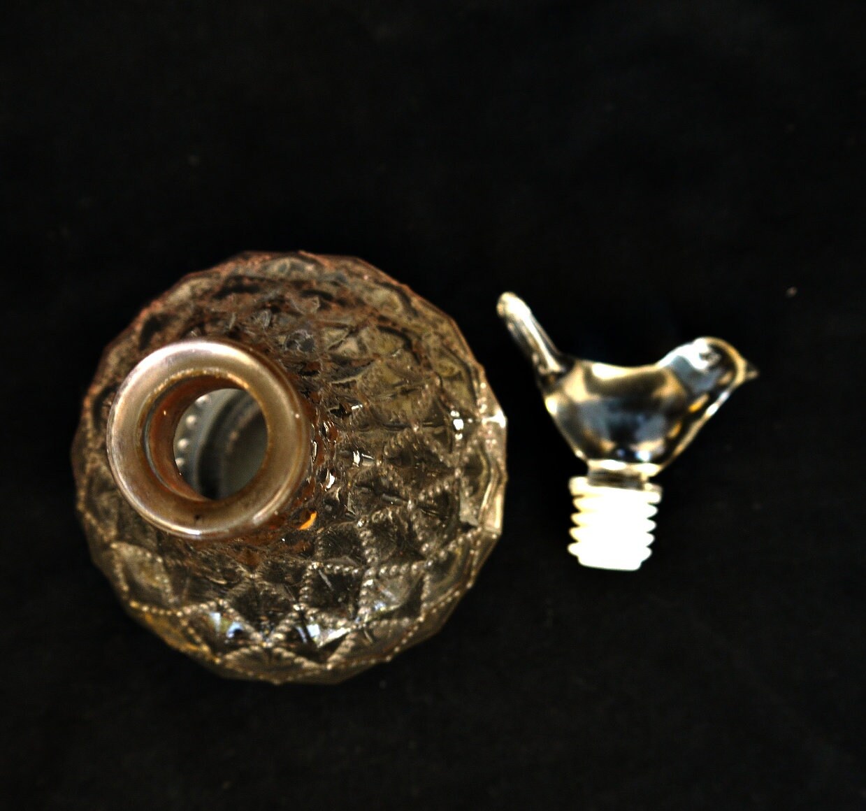 Vintage Perfume Bottle or Bath Oil Glass Perfume Bottle With Etsy