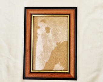 natural wood photo frame vintage wooden picture frame ornate golden  wall hanging frame brown  frame crafts frame rectangle shaped