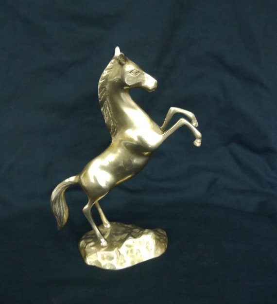 Large Brass Horse on Base Vintage Brass Statue Horse Sculpture Horse Large  Size Ornament Figurine Horse on Basis -  Canada