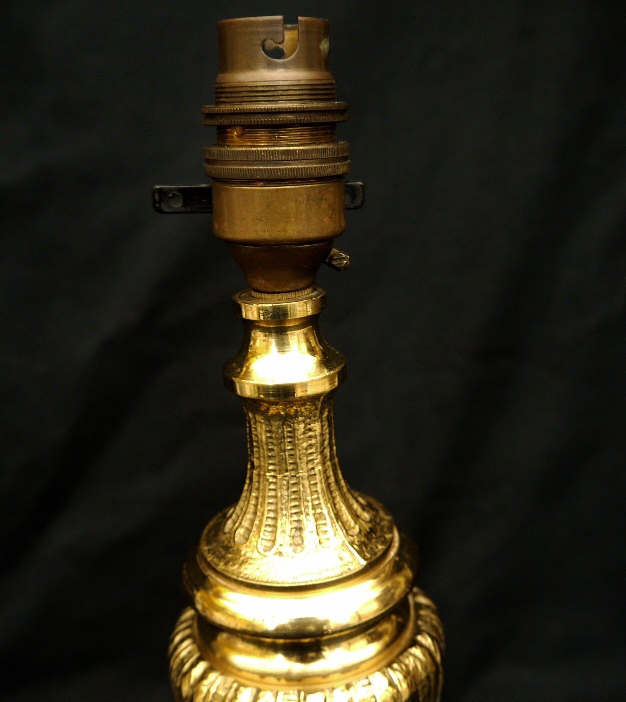Solid Brass Lamp Vintage Brass Lamp Base Lamp Elegant Gold Etsy
