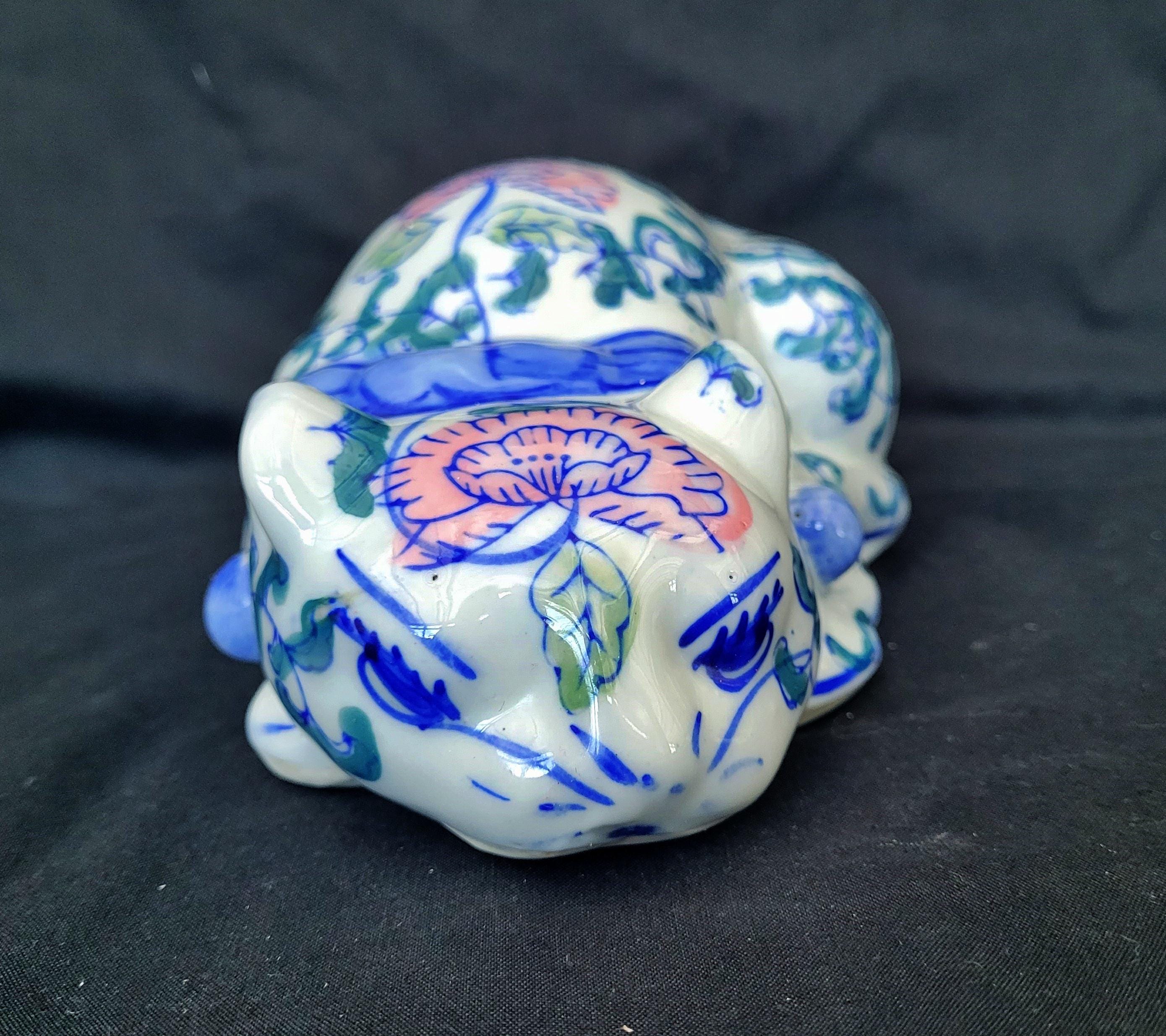 古い有田焼、シノワズリ、猫の置物、アンティーク 古い有田焼、シノワズリ、猫の置物、アンティーク