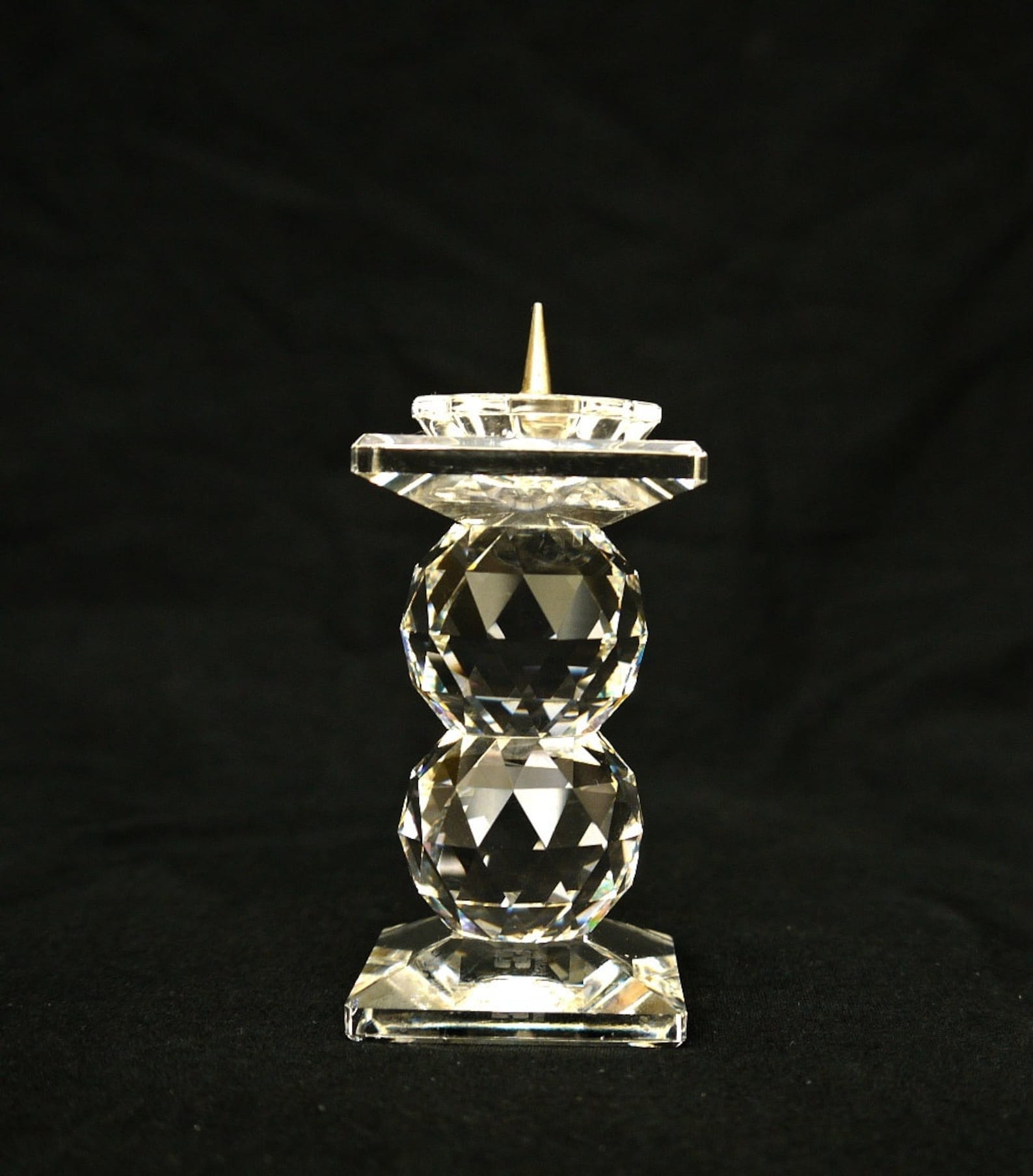 Swarovski Original Crystal Candle Holders Signed Vintage Etsy UK