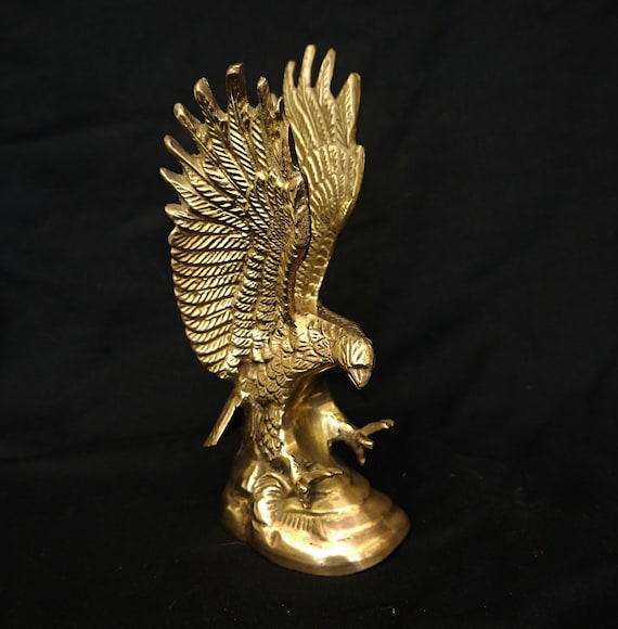 Yahoo!オークション -「鷲 置物」(金属工芸) (工芸品)の落札相場・落札
