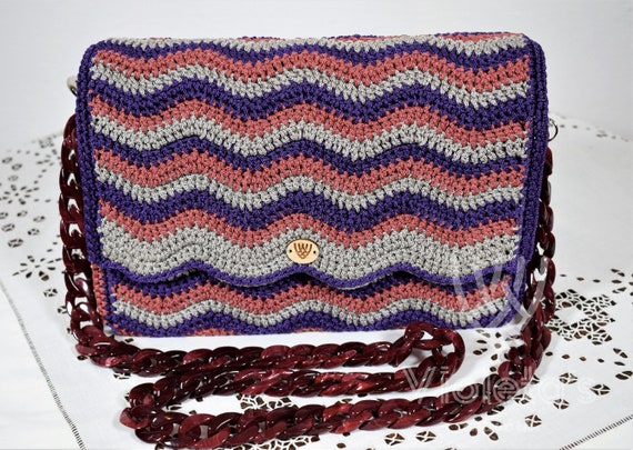 AFRODITE Crochet Shoulder Bag Women's | Etsy