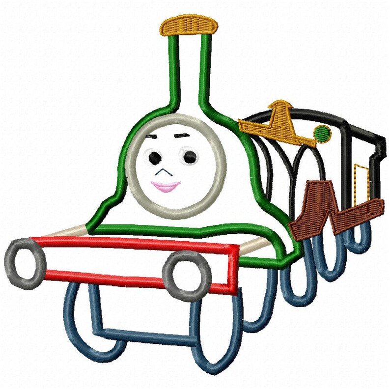 Emily Train Applique Embroidery Design Instant Download Etsy