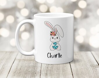 Easter Bunny Mug, Personalised mug for Easter, Easter Mug, Easter Gift, Cute Mug for Easter, Kids Easter Cup, Easter Decorations