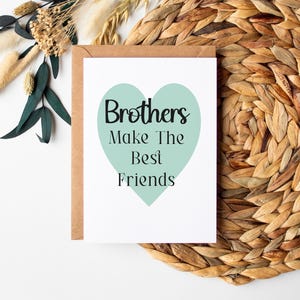 Tarjeta para hacer el mejor amigo, tarjeta de cumpleaños para hermano, regalo para hermano, tarjeta de cumpleaños divertida, tarjeta para él, tarjeta de feliz cumpleaños