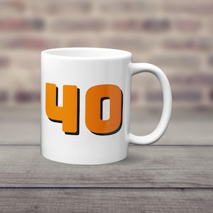 Taza de 40 cumpleaños, feliz 40 cumpleaños, regalo de 40 cumpleaños, regalo de 40 cumpleaños para amiga, colega, hermana, regalo para mamá
