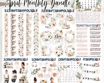 LMB18 Self Love Monthly Bundle | Sticker Monthly Bundle | Planning Sticker | Planner Sticker | Icon Sticker