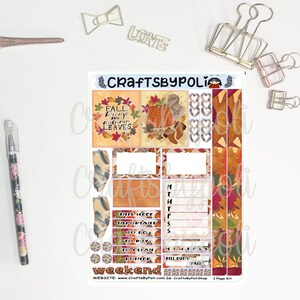 LC1P Kit d'autocollants quotidiens d'une page | Autocollant de kit quotidien | Autocollant de planification | Autocollant de planificateur | Autocollant d'icône