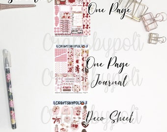 Sweetie  Sticker Kit | One Page Journal Deco Sticker Kit | Planning Planner Sticker