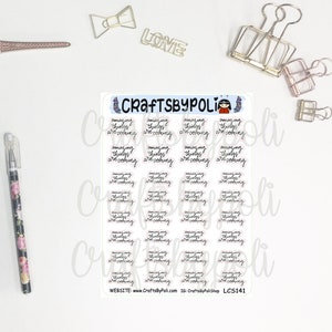 LCS141-150 Schriftzug Sticker | Funktioneller Aufkleber | Handgeschriebener Aufkleber | Planer Planer Planer Aufkleber | Icon Sticker
