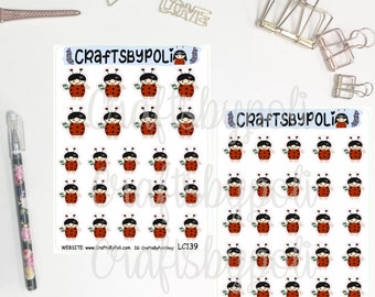 LC139 Loli Pumpkin Latte Sticker | Autumn Drink Fall sticker | Fall Season Sticker | Planning Sticker | Planner Sticker | Icon Sticker