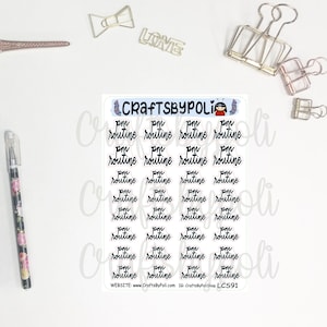 LCS91-100 Script Sticker Functional Sticker Handwritten Sticker Plan Planner Addict Planning Planner Sticker Icon Sticker LCS91