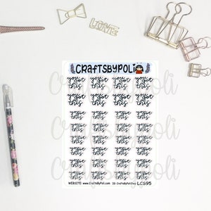 LCS91-100 Script Sticker Functional Sticker Handwritten Sticker Plan Planner Addict Planning Planner Sticker Icon Sticker LCS95