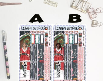 Dear Santa Monthly Sticker | Hobonichi Weeks A5 Cousin A6 Printpression Weeks B6  | Planning Sticker | Planner Sticker | Icon Sticker