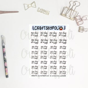 LCS101-110 Scriptsticker| Functionele sticker | Handgeschreven sticker | Plan Planner verslaafde Planning Planner Sticker | Pictogram sticker