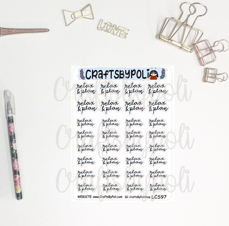 LCS91-100 Script Sticker Functional Sticker Handwritten Sticker Plan Planner Addict Planning Planner Sticker Icon Sticker LCS97