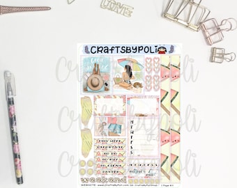 LC1P One Page Daily Sticker kit | Daily Kit Sticker | Planning Sticker | Planner Sticker | Icon Sticker