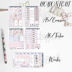 Meu kit de adesivos Vibe | Kit de adesivos do primo A6 das semanas de Hobonichi | Adesivo planejador de planejamento
