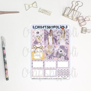 Anemone Sticker Kit MiniKit MiniHP Vertical PrintPression Weeks Sticker Kit Planning Planner Sticker Page 1 Minikit