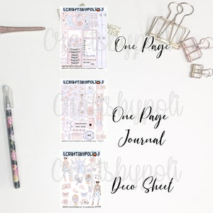 Mijn Vibe-stickerset | Dagboek stickerkit met één pagina | Planningsplanner-sticker
