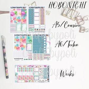 Kwallen stickerset | Hobonichi Weken Neef A6 Sticker Kit | Planningsplanner-sticker