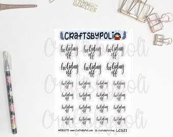 LCS21-30  Script Sticker | Functional Sticker | Handwritten Sticker | Plan Planner Addict Planning Planner Sticker | Icon Sticker