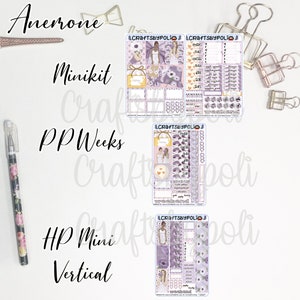 Anemoonstickerset | MiniKit MiniHP Vertical PrintPression Weeks-stickerkit | Planningplannersticker