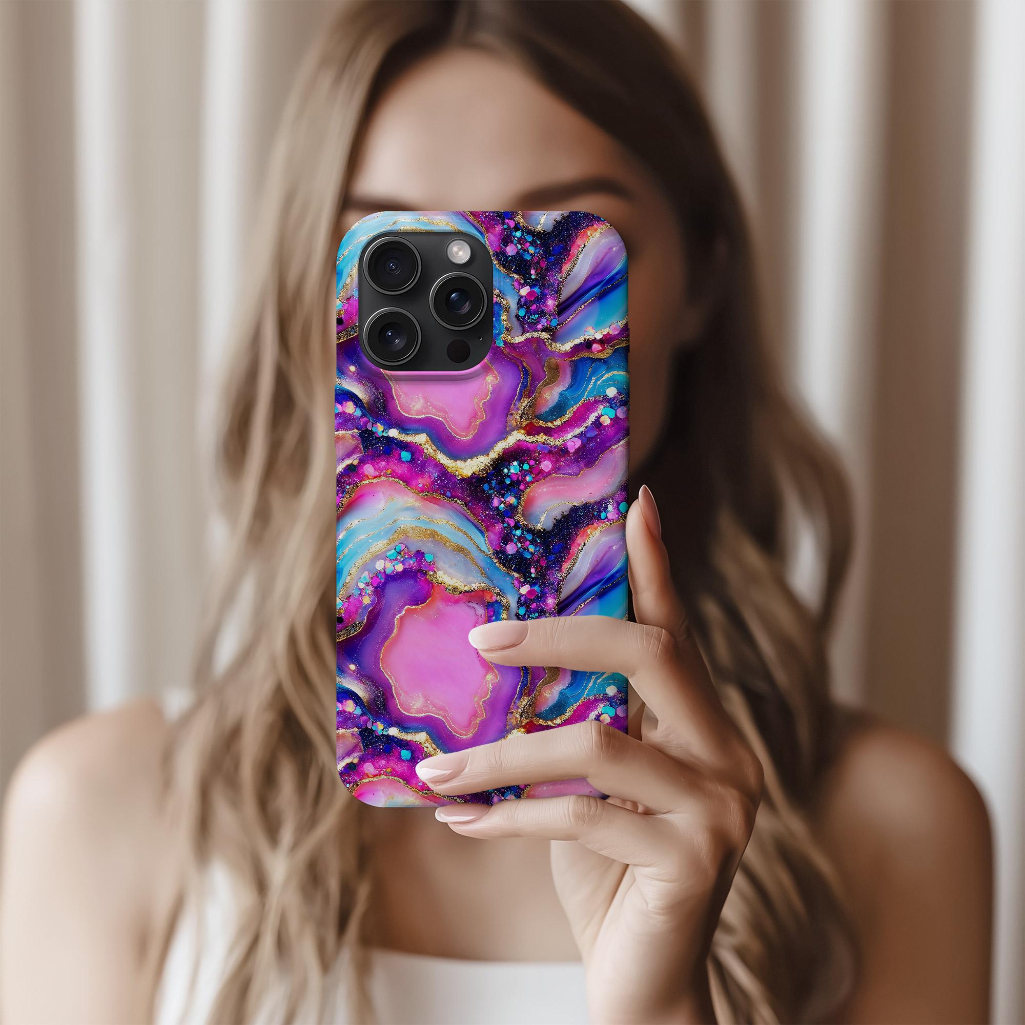 Pink Geode Pattern Pink Glitter Geode Seamless Pattern Digital Crystal Texture Galaxy ...