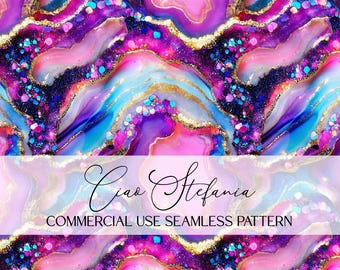 Rosa Glitzer Geode Musterdesign Digitale Kristall Textur Galaxy Stein Digitales Papier Datei für Sublimation Kommerzielle Nutzung