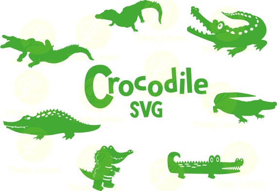 Crocodile Svg Bundle Alligator Svg Alligator Clipart Cut Etsy