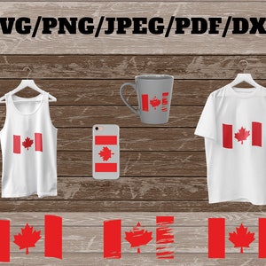 canada flag svg, distressed flag svg, canadian flag clipart, torn flag svg, cricut silhouette – eps, dxf, png, pdf, svg – digital files
