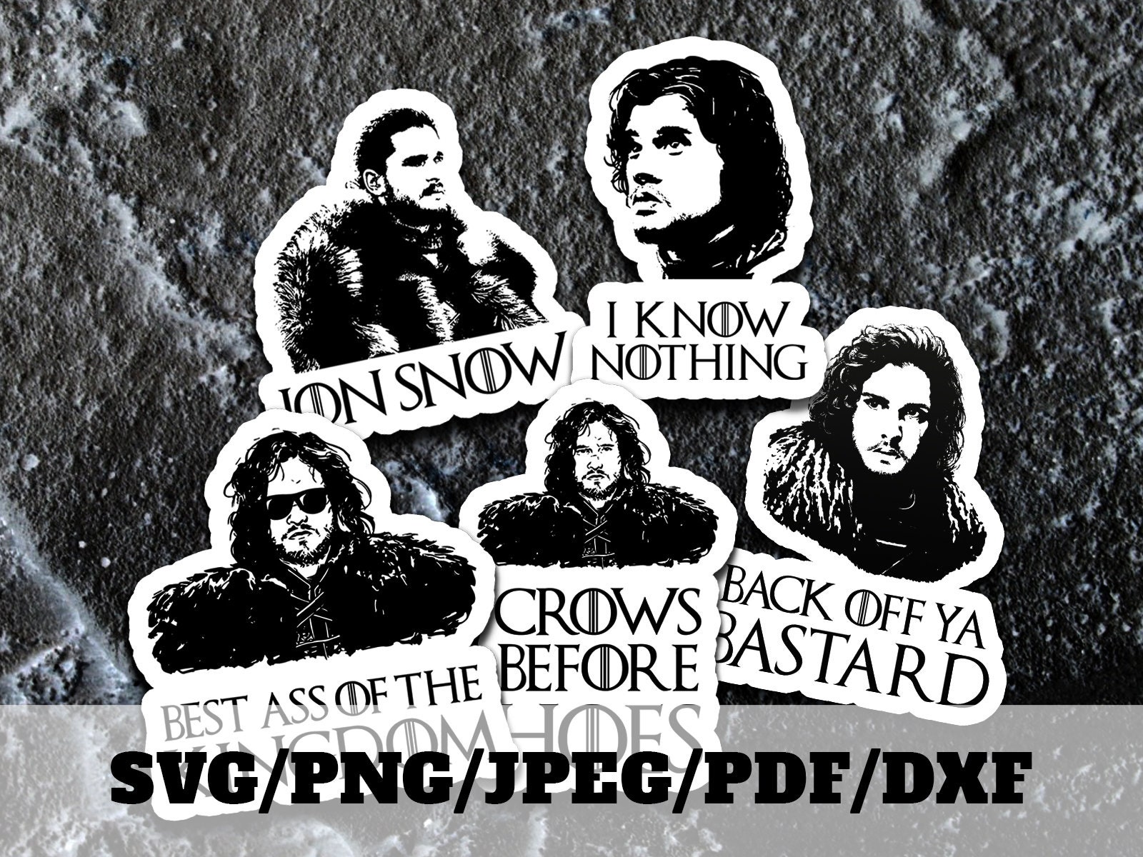 Download Jon Snow Svg Bundle Jon Snow Digital File Jon Snow Clipart Etsy
