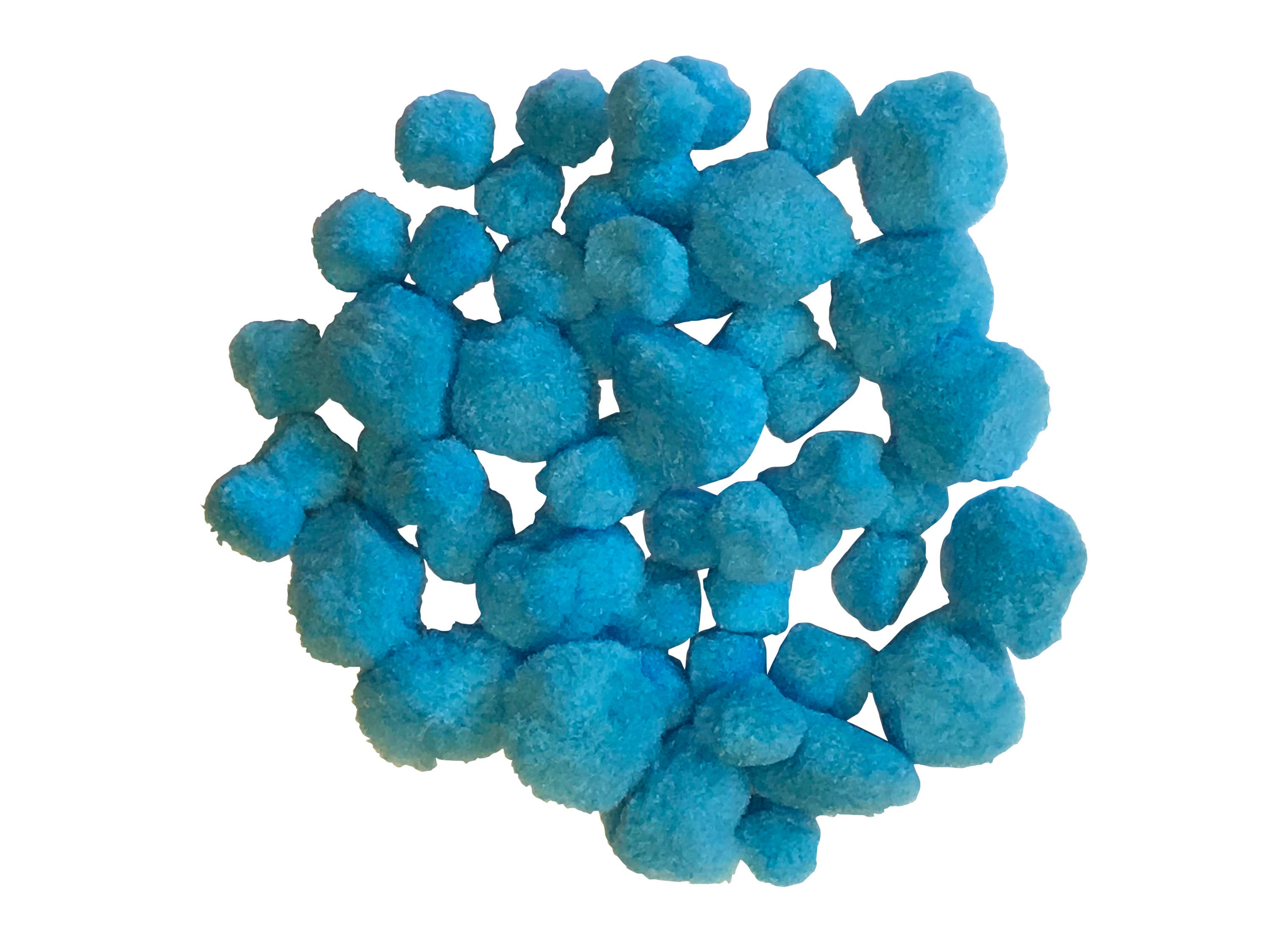 50 Blue Pom Poms for Craft 25mm and 40mm Etsy UK