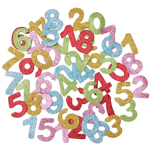 15mm Letters or Numbers Glitter Diamante Self Adhesive Alphabet Stick on  Craft Decoration 