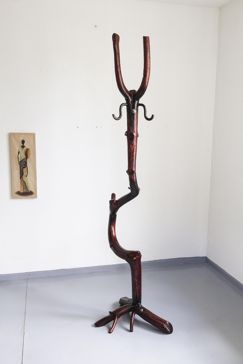 Vintage Wooden Standing Coat Rack Tradingbasis