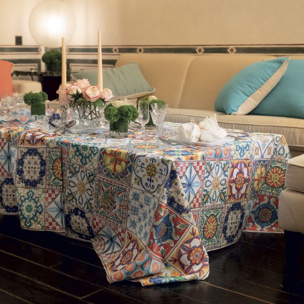 Italian Tablecloth Etsy