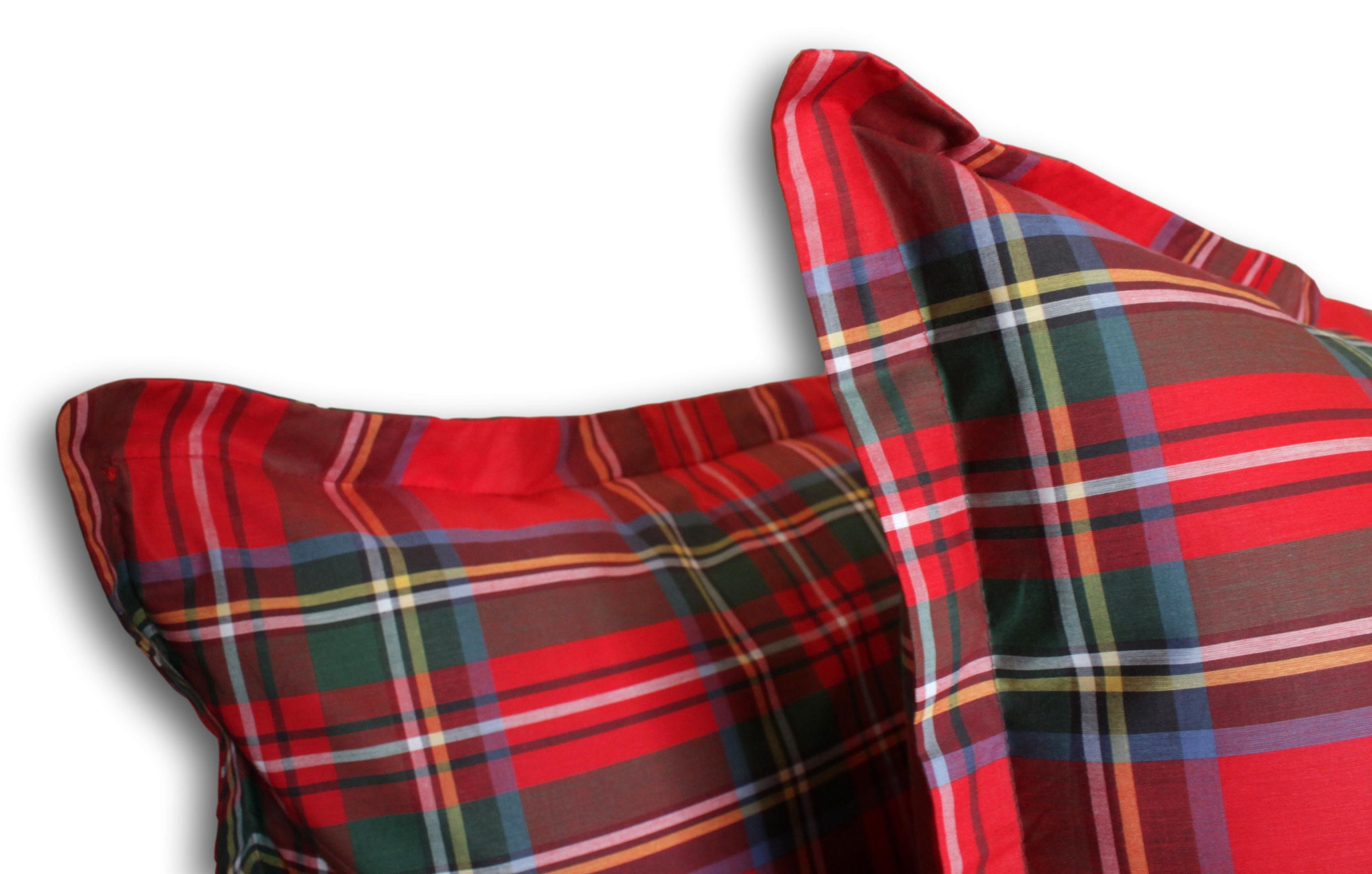 Tartan duvet cover cotton 100 with pillowcases. Tartan Etsy