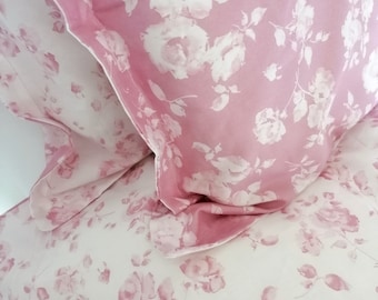 Floral duvet cover, duvet cover queen, duvet cover full, duvet cover king. Custom duvet cover. Cotton duvet set. Made in Italy