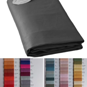 Flat sheet in percale cotton. Any size available upon request. Handcrafted product. Made in Italy.