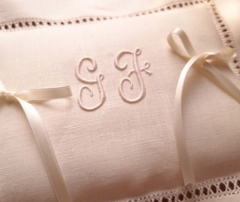 Weyying Cuscino Ad Anello Di Lino, Cuscino Per Fedi In Pizzo, Cuscino Per Fedi Nuziali, Cuscino Portafedi Cuscino, Matrimonio Cuscino, 10CM X 8CM, Per Fidanzamento, Matrimonio, Banchetto