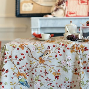 Italian tablecloth cotton, colorful strong fabric. Tablecloth rectangular. Tablecloth square. Fall tablecloth. Made in Italy zdjęcie 1