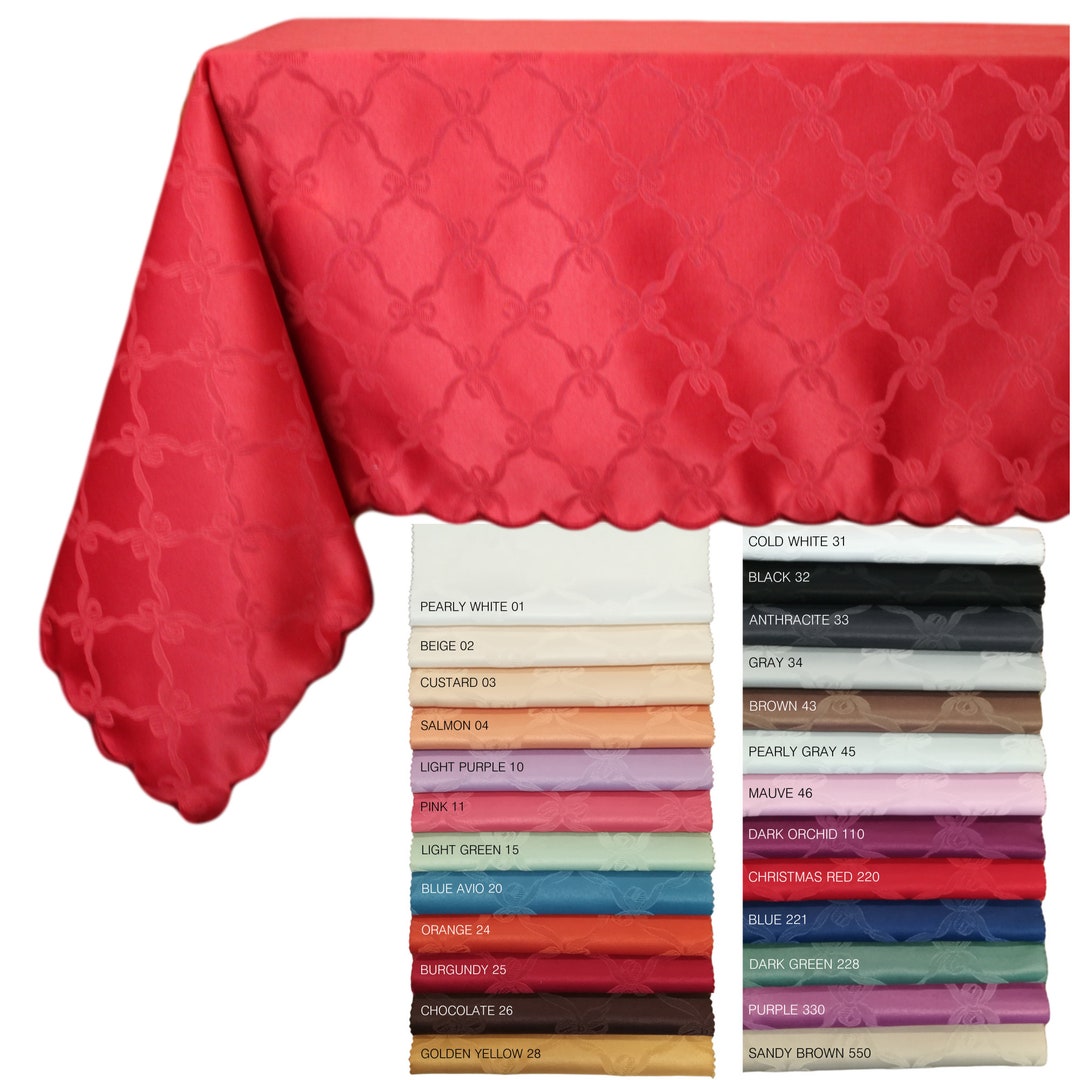 Stain Resistant Tablecloth, No Iron, Tablecloth Rectangular No Wrinkes